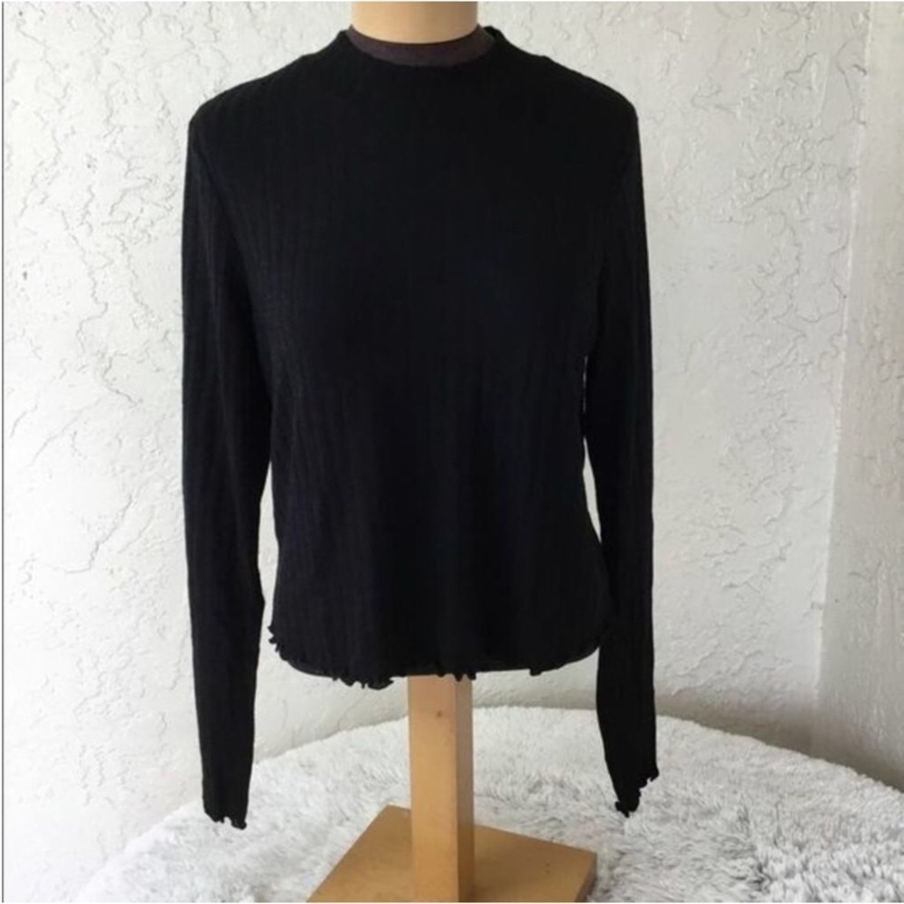 Candies long sleeve lightweight mock neck Womans size 3X NWT black